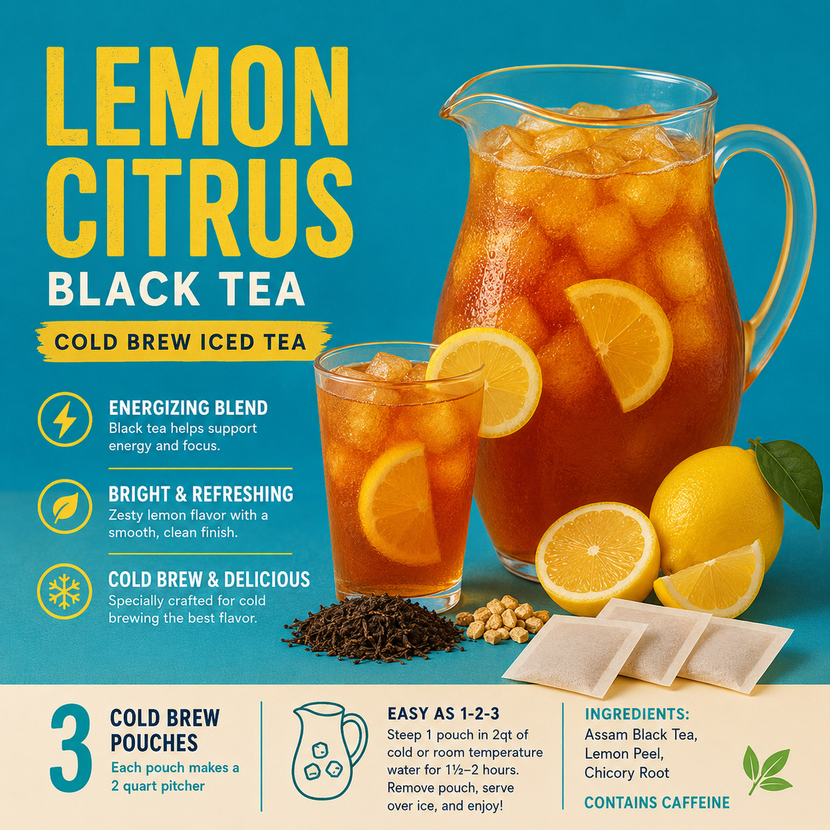 LEMON CITRUS BLACK TEA COLD BREW