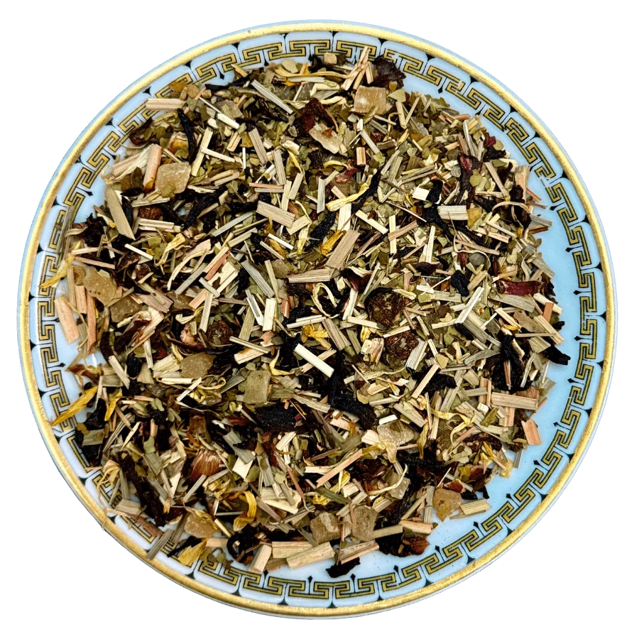 Strawberry Hibiscus Mate Tea